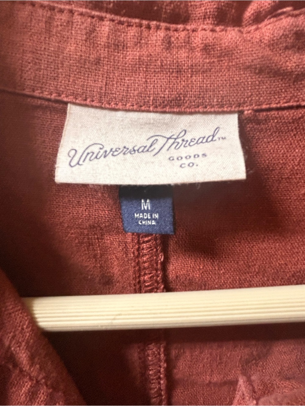 Universal Thread Rust-Toned Button-Up Tunic - Picture 3 of 4